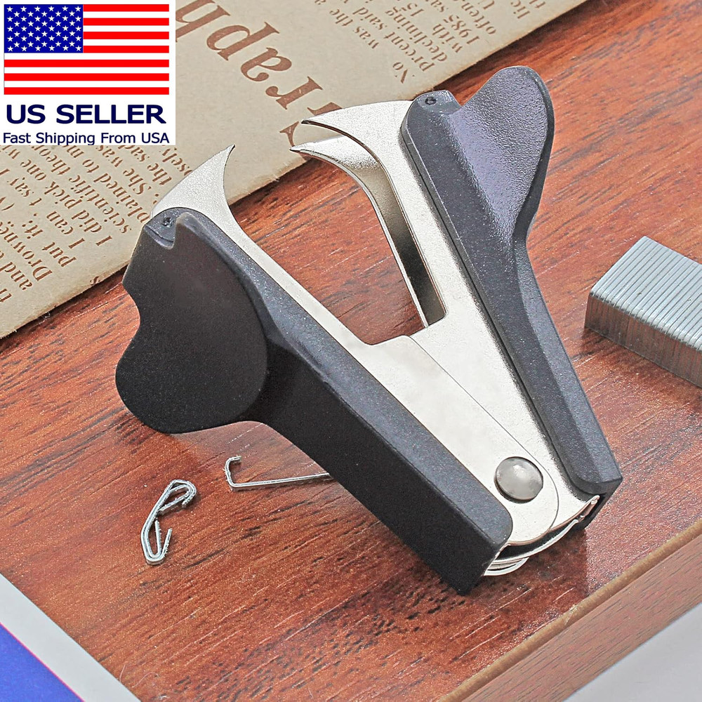 3 Pcs Staple Removers, Staple Puller Remover Tool for Office School Home,Black