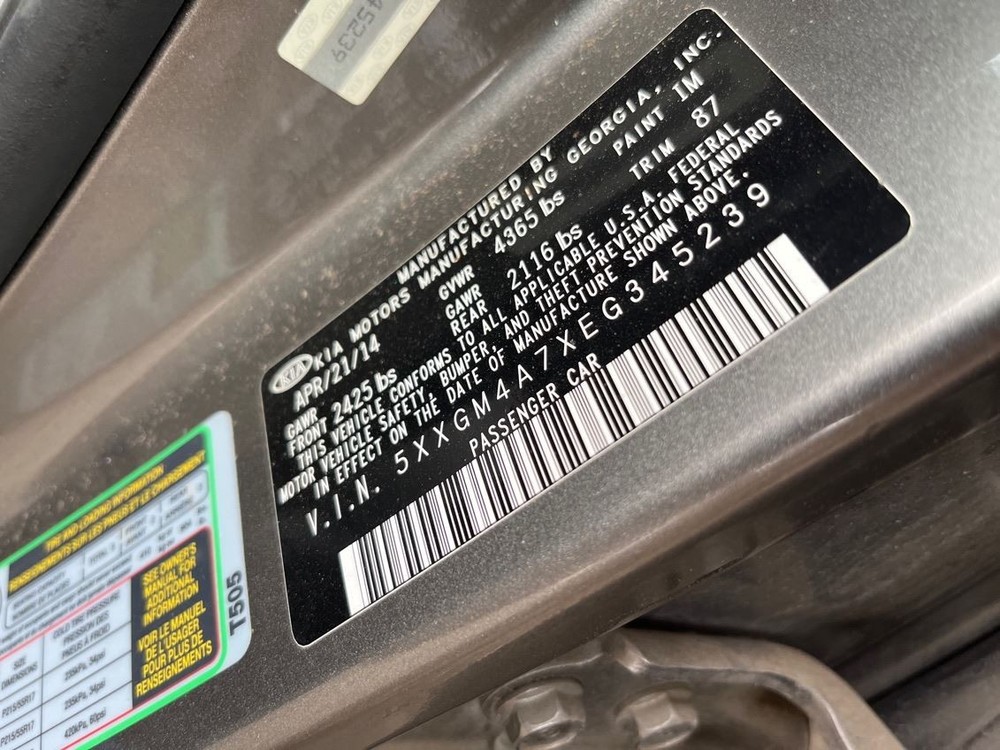 RIGHT REAR DOOR WINDOW REGULATOR OEM 2015 KIA OPTIMAKIA