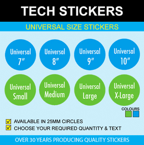 25mm - Universal Stickers