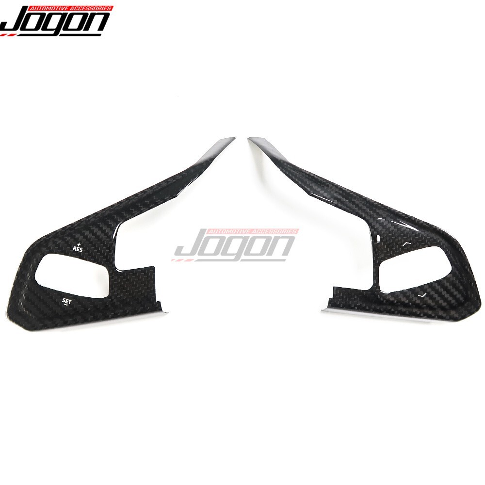 Carbon Interior 3-Button Steering Wheel Button Cover For C8 Corvette 2LT 3LT 20+