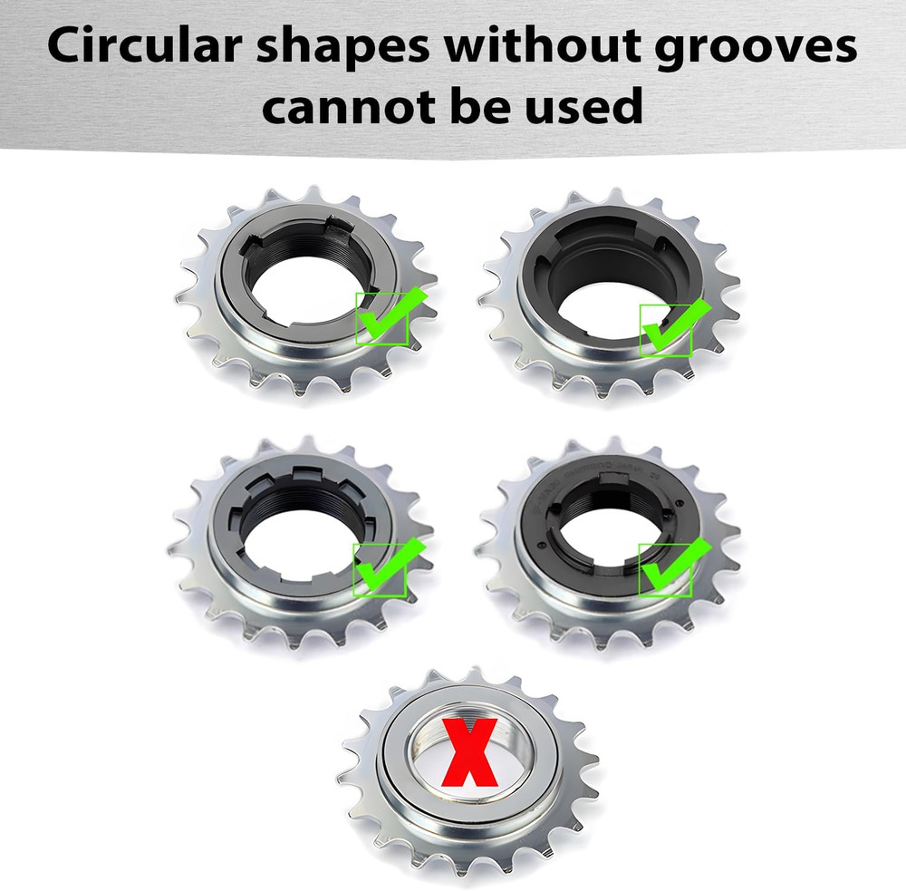 Freewheel Remover Tool BMX 4 Notch, Professional Multi-Function Tool for Single-