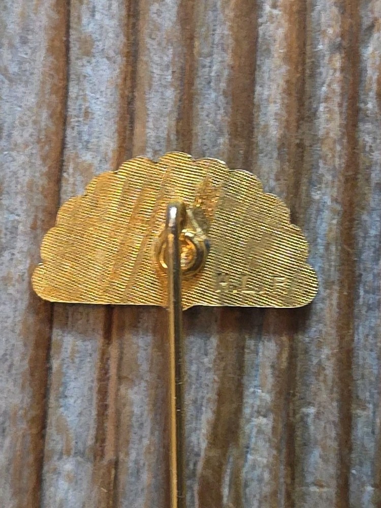 Vtg NBC Rainbow Peacock Logo Stick Pin Missing Original End Cap