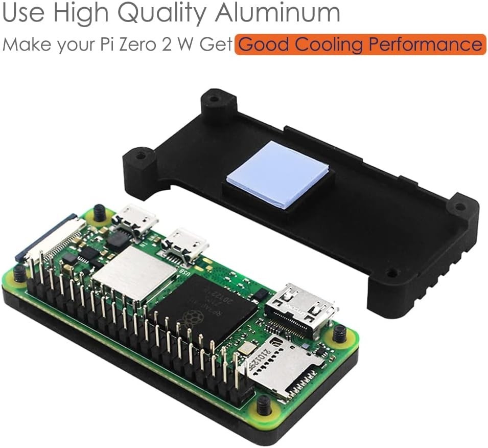 Raspberry Pi Zero 2 W Case Kit with Raspberry Pi Zero 2 W Case Power Supply