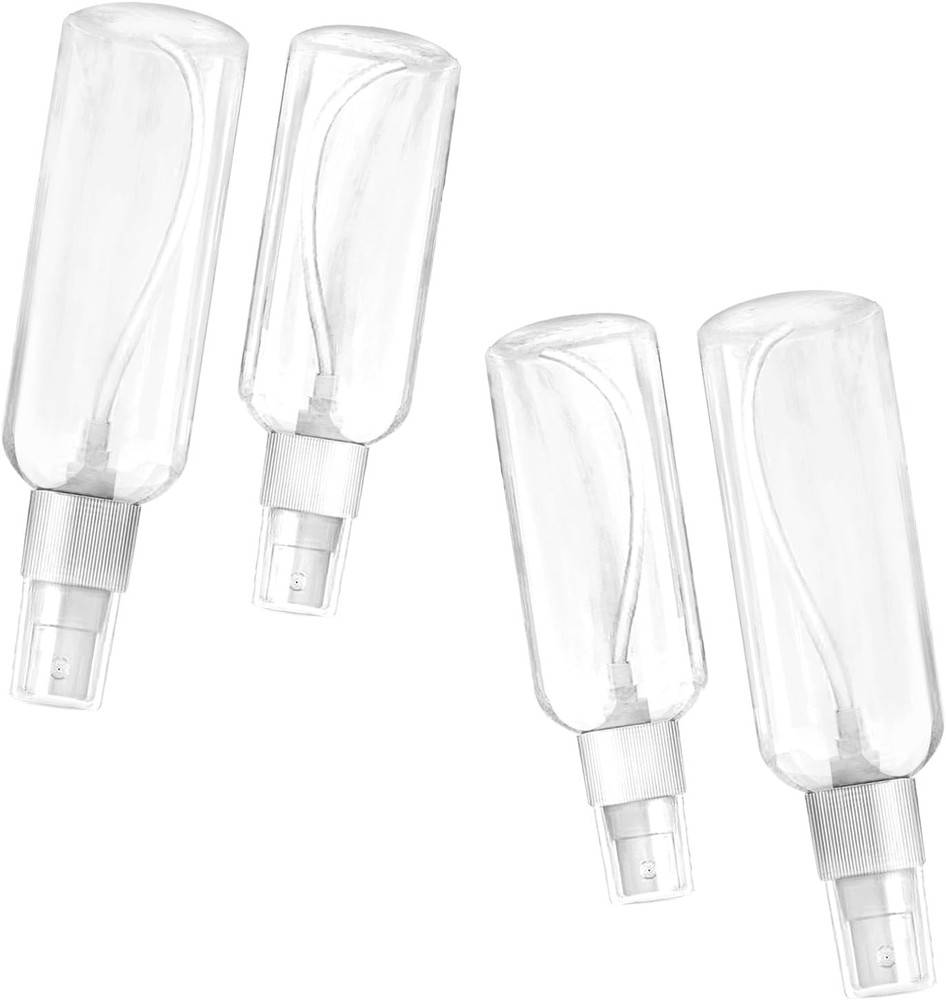Mini Plastic Spray Bottles 2x50ml 2x100ml Clear
