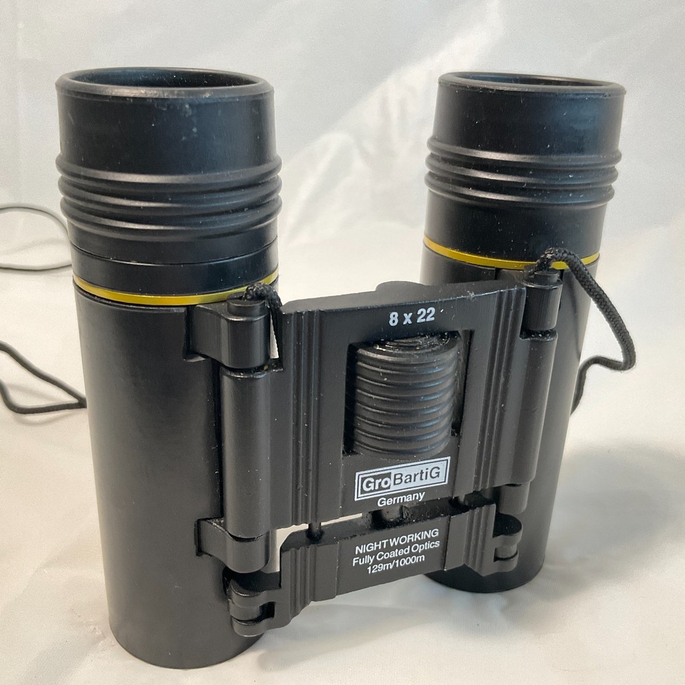 GroBartiG Germany Night Working Binoculars Fully Coated Optics w/ Pouch Untested