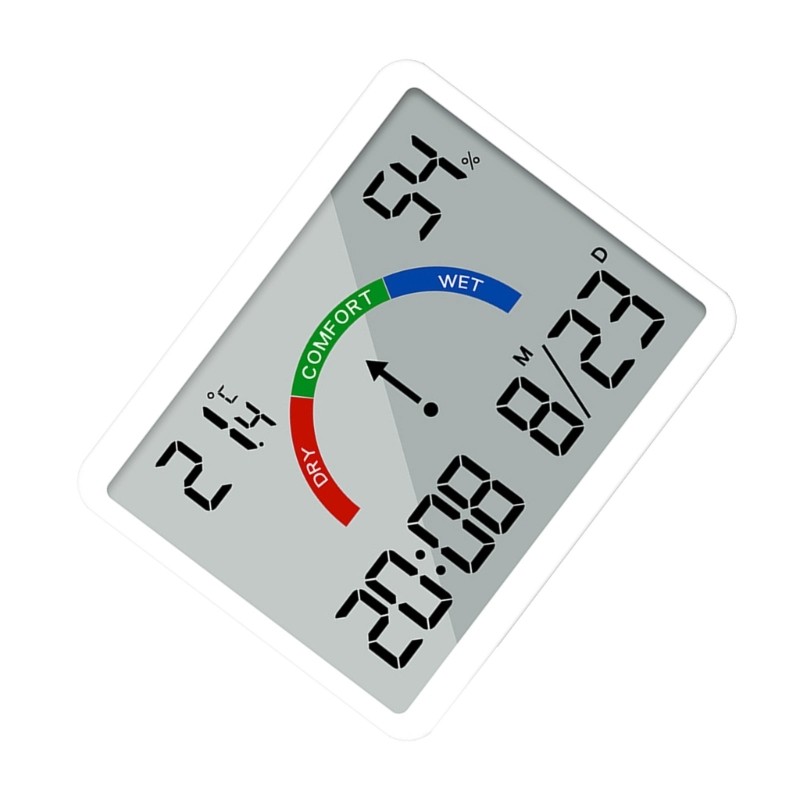 Slim Electronic Clock Digital Wall Clock Large Display Adjustable Brightness