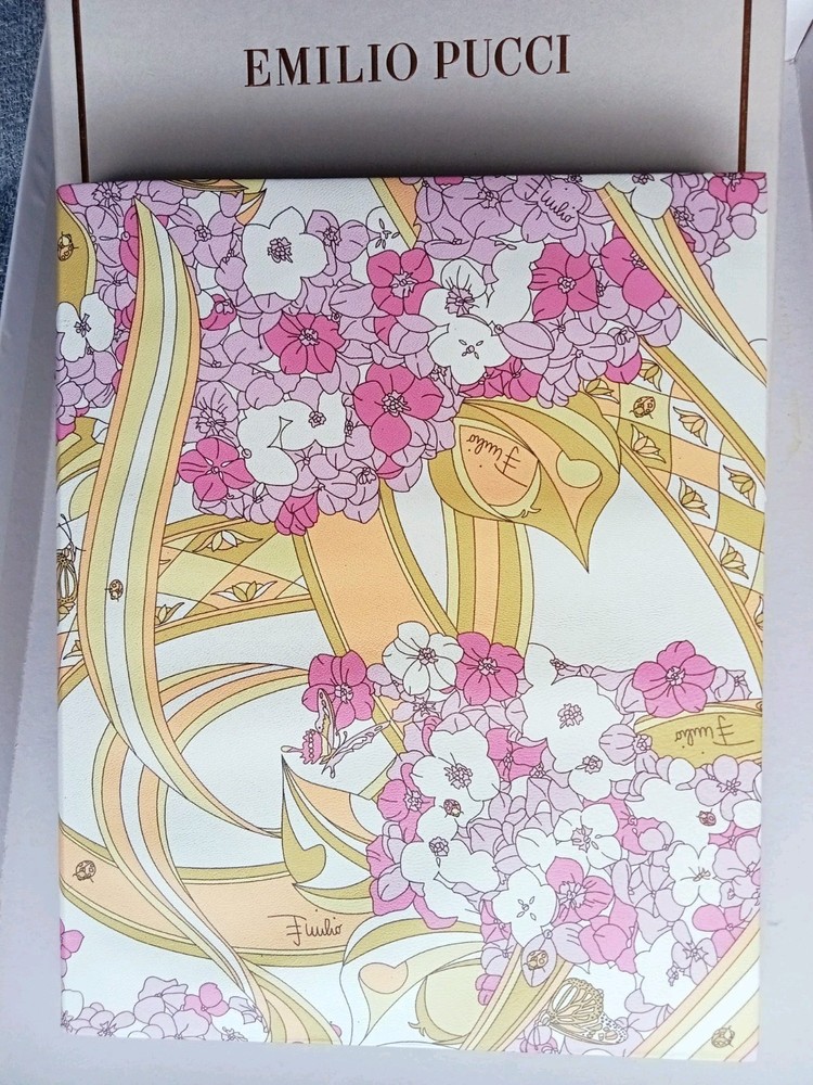 Stunning Emilio Pucci Lambskin Covered Lined Notebook