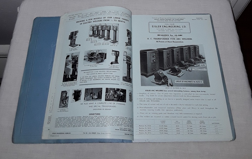 VINTAGE EISLER ENGINEERING COMPANY BULLETINS CATALOG