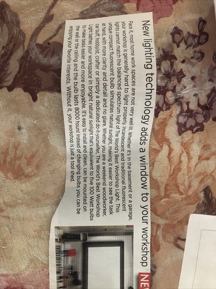 Balanced Spectrum Daylight Window Shop Work Light NIB Open Box