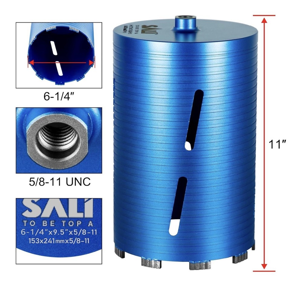 SALI 6 1/4” X 11” Core Drill Bit