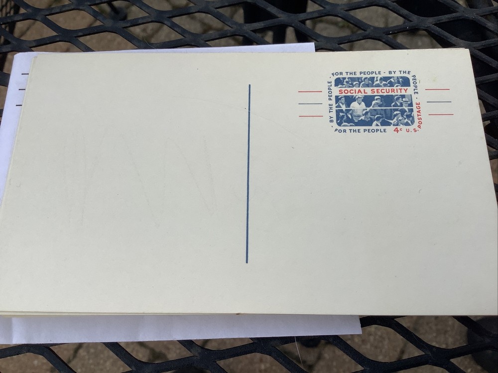 US Scott UX51 Social security Postal Card