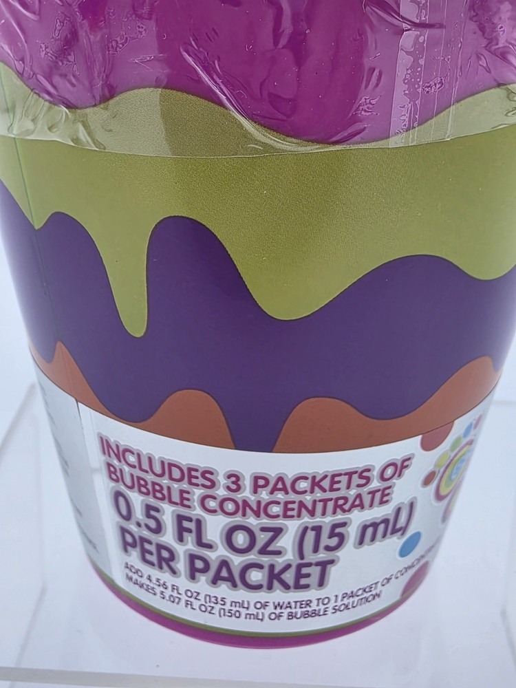 Milkshake Bubbles includes 3 Packets of Bubble Concentrate Toy