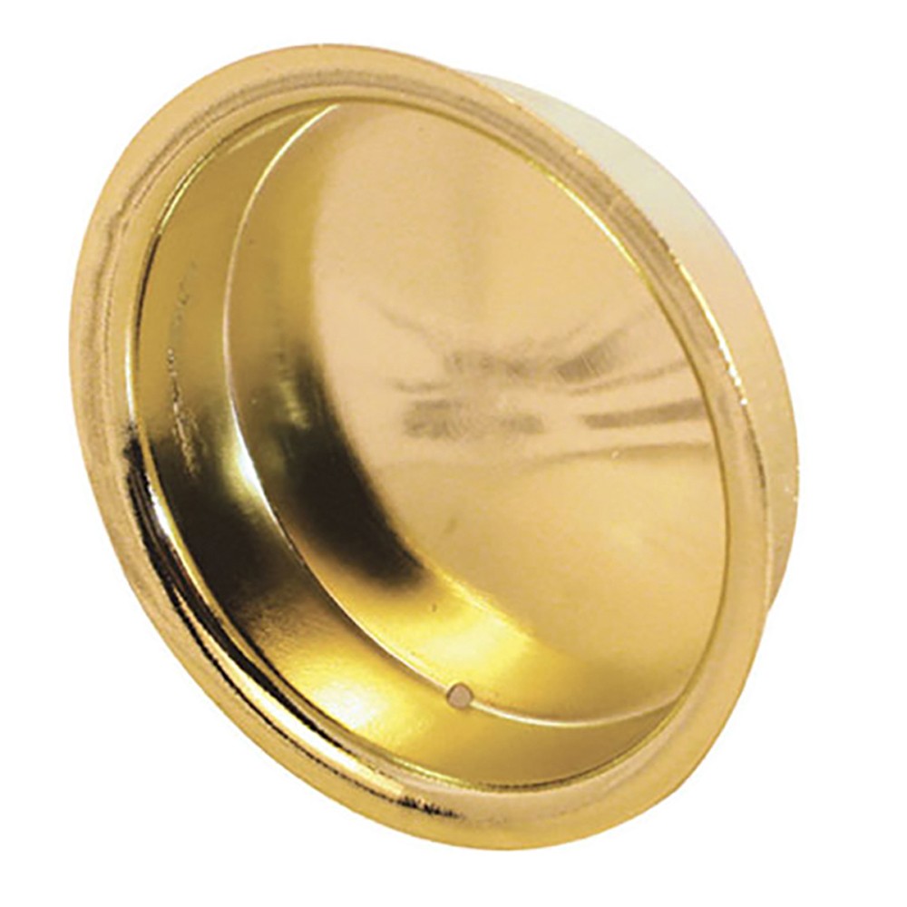 Pull Handle For Sliding Closet Doors 2" Diameter Brass Plated Pull Handle