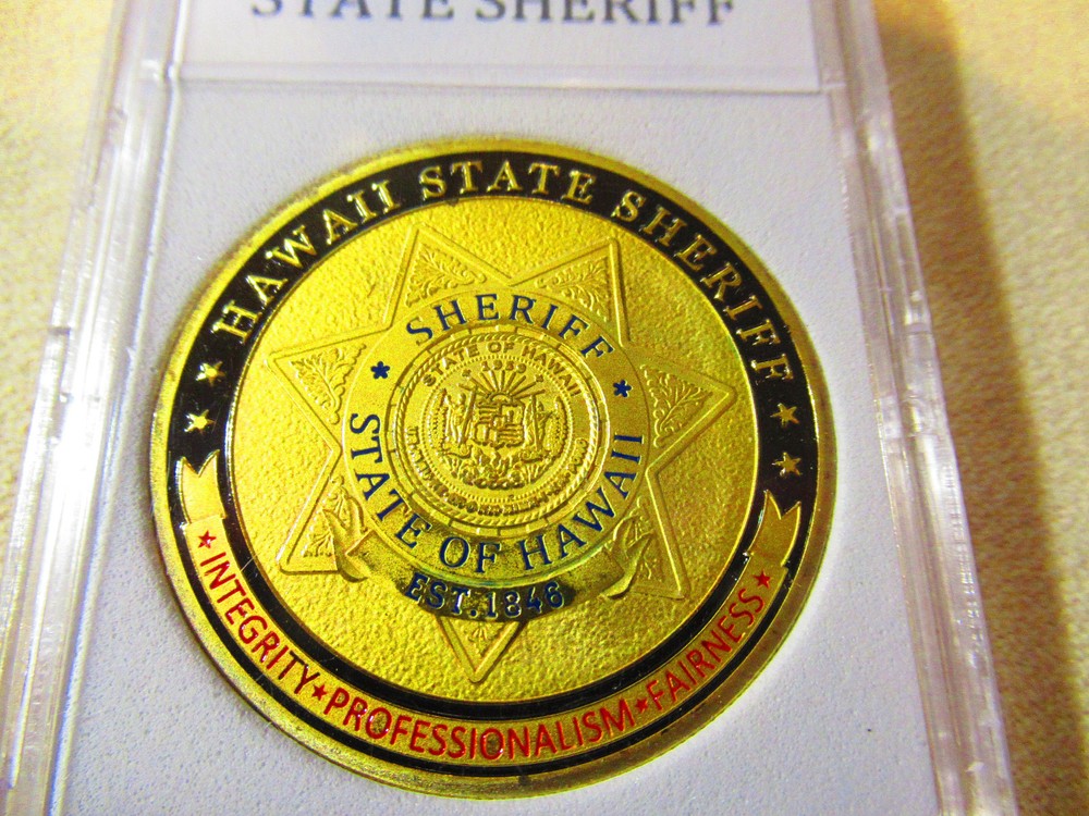 HAWAII STATE SHERIFF Challenge Coin