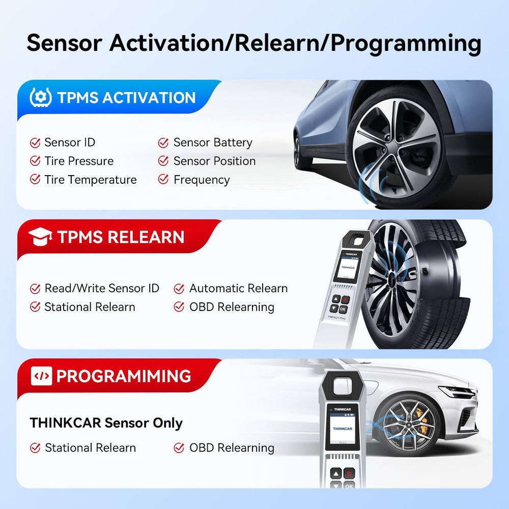 MUCAR 892BT TPMS Program Diagnostic Tool AI Assist Scanner ECU Coding 34+Service