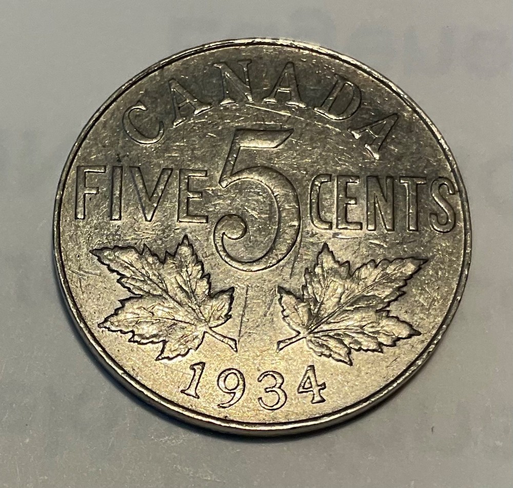 1934 CANADA   - 5. cent