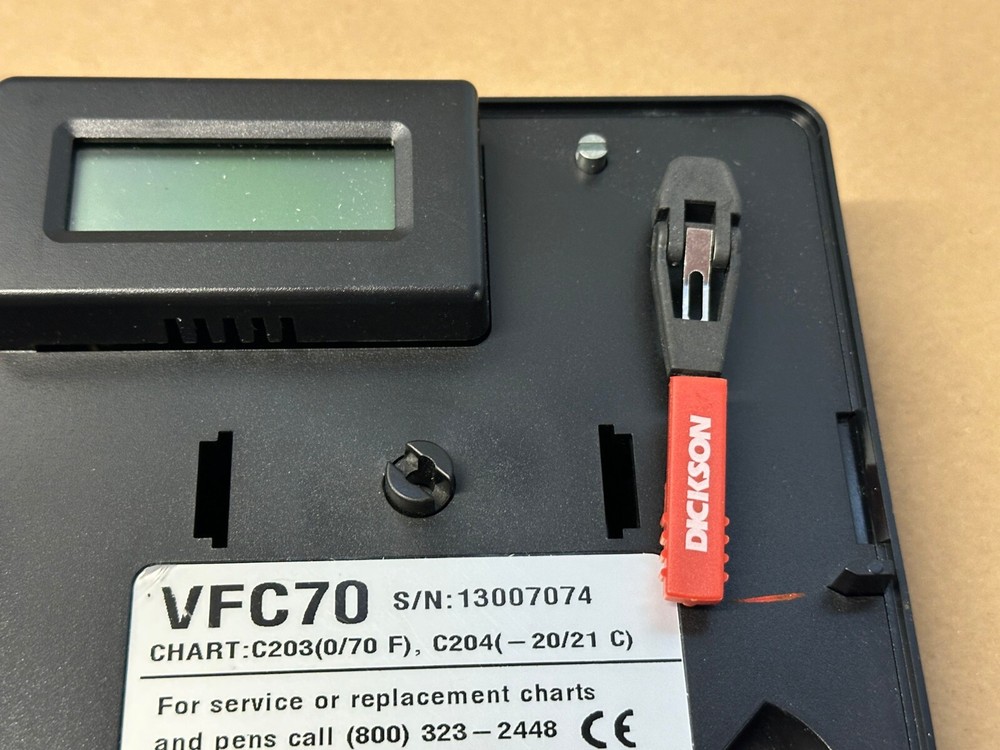 Dickson VFC70 Temperature Chart Recorder Battery Powered