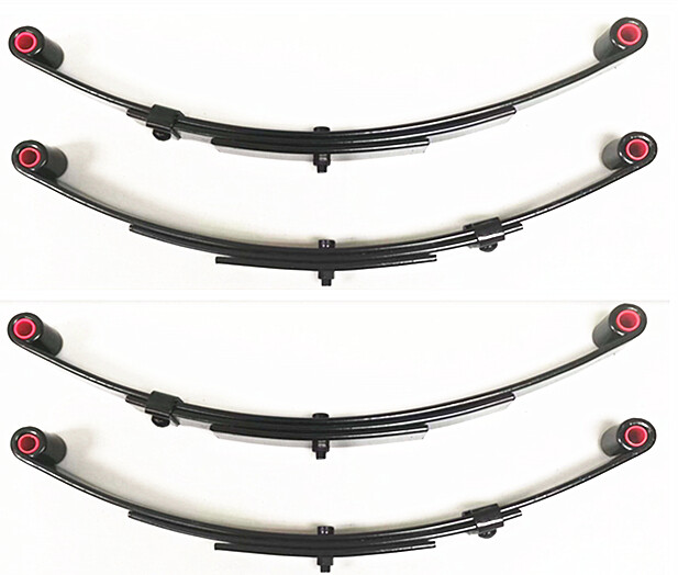 (4)- Boat Trailer 3 Leaf Double Eye Springs (2 PAIR) 20.38" 4*1000lbs Capacity