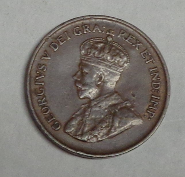 CANADA 1 SMALL CENT 1920 High Grade Minimal Circulation
