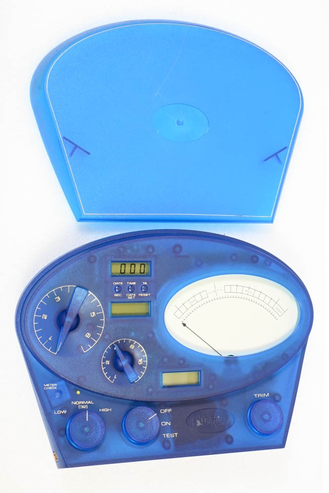 Scientology Mark Super VII Quantum E-Meter Hubbard Electrometer Translucent Blue