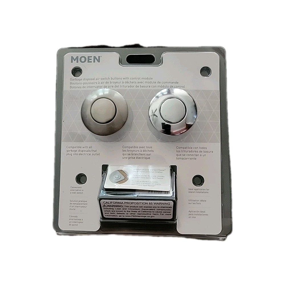 Moen Garbage Disposal Air Switch Controller Base Chrome ARC-4200-CHSRS