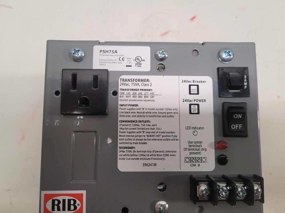 Functional Devices RIB PSH75A Enclosed Single 75VA