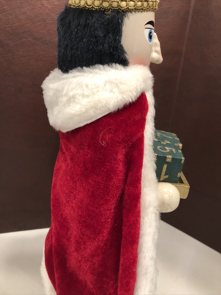 Nutcracker Cape Feather Hat Count Down Blocks on Tray 16”