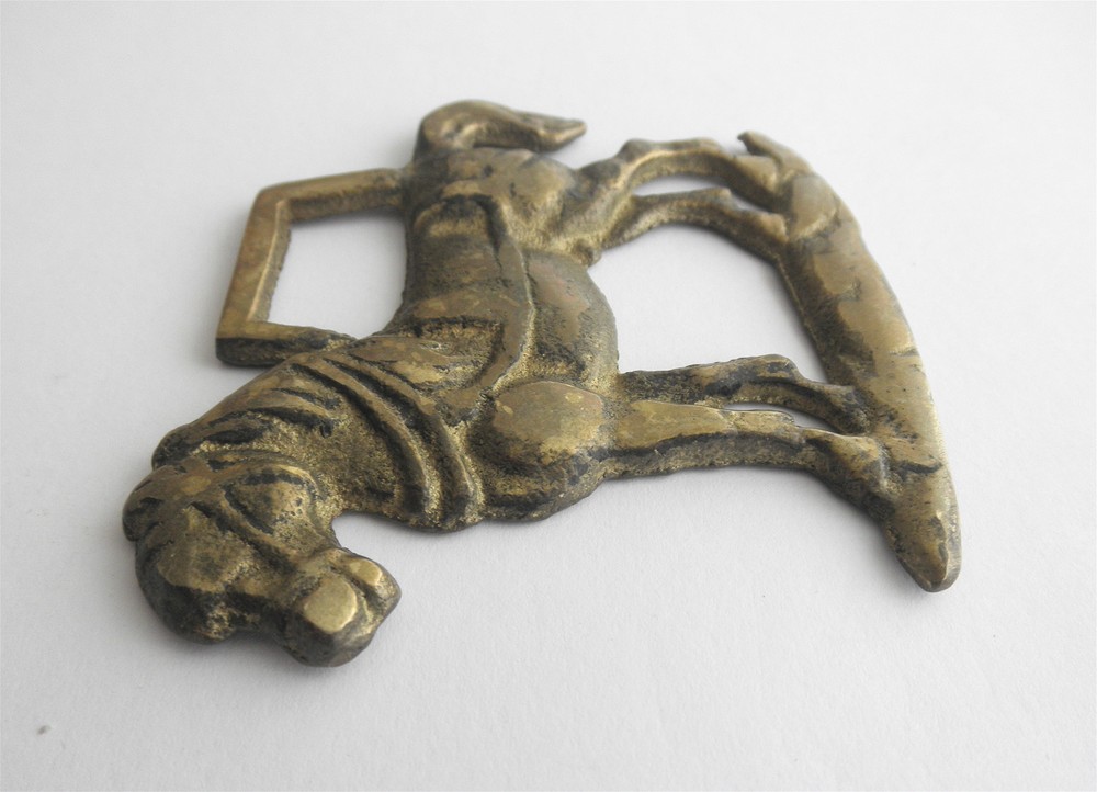 Victorian Brass SADDLE Decoration: Workhorse