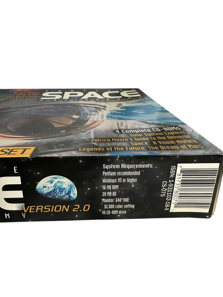 🚀 Complete Space & Astronomy Version 2.0 💿 4 CD-ROM Set NEW Sealed PC Software
