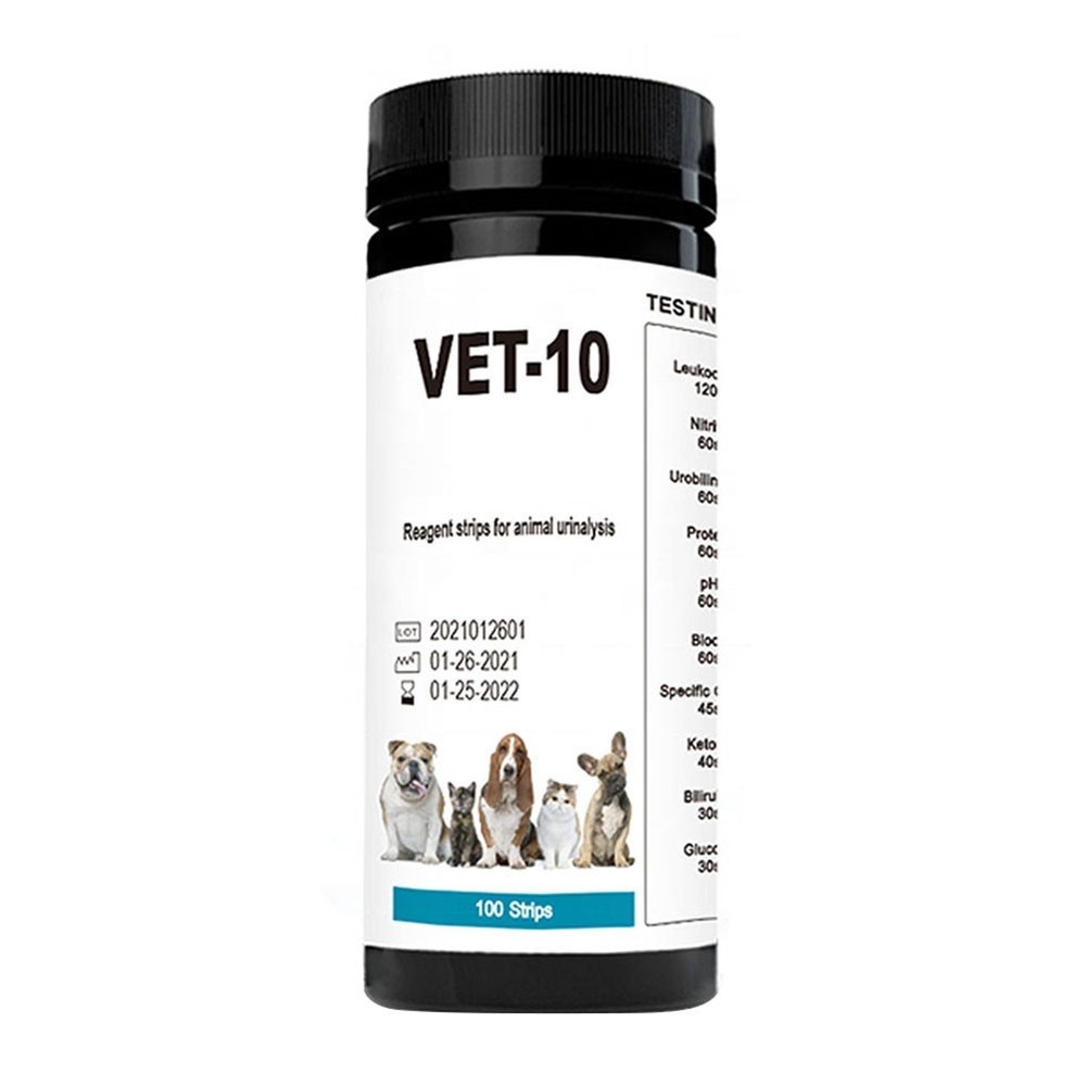 Dog Urine Test Strips 10 Parameters Non Invasive Home Testing Solution