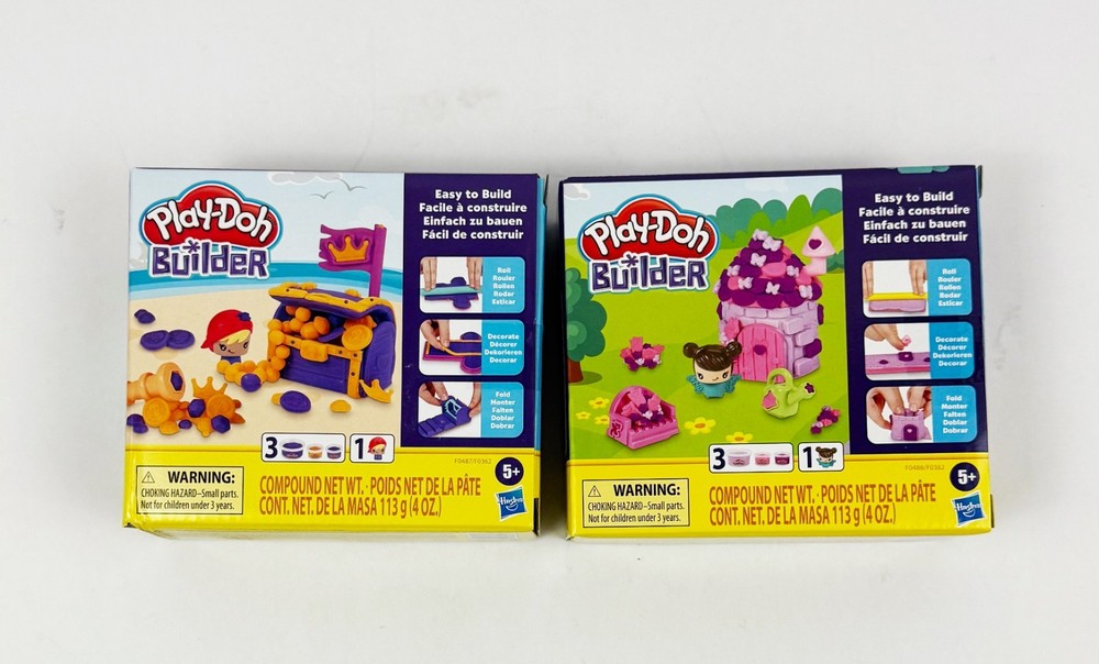 New Sealed Play-Doh Builder Bundle of 5 Kits