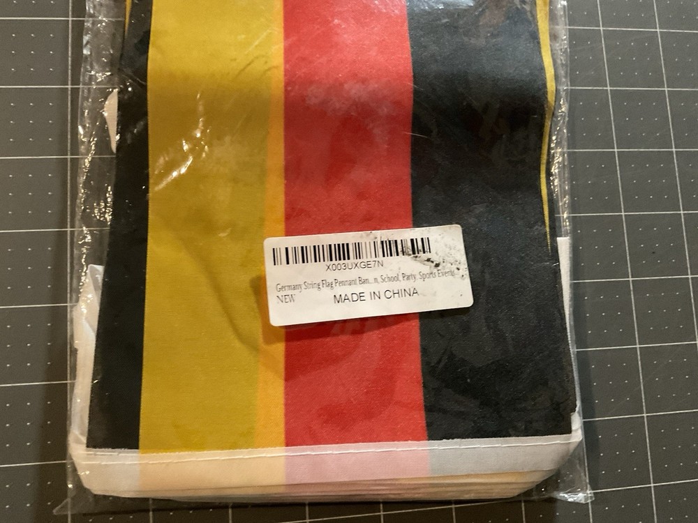 German Flag String Decor, 36 Flags, Germany, World Cup, Olympics, T3