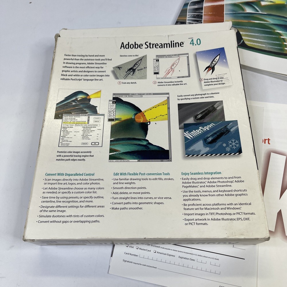 ADOBE STREAMLINE 4.0 FOR MAC CD & USER GUIDE
