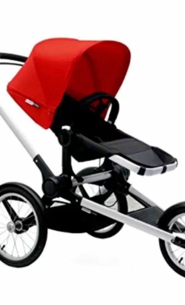 Bugaboo Runner Seat - Black/Red Stroller, NEW