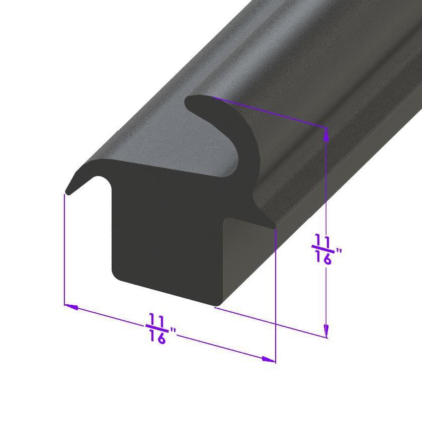 Swing-Out Windshield Seal; LP 13-/FT