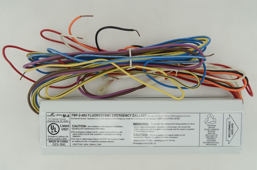 Cooper FBP240U Sure-Lites Fluorescent Battery Pack Exit Emergency Light