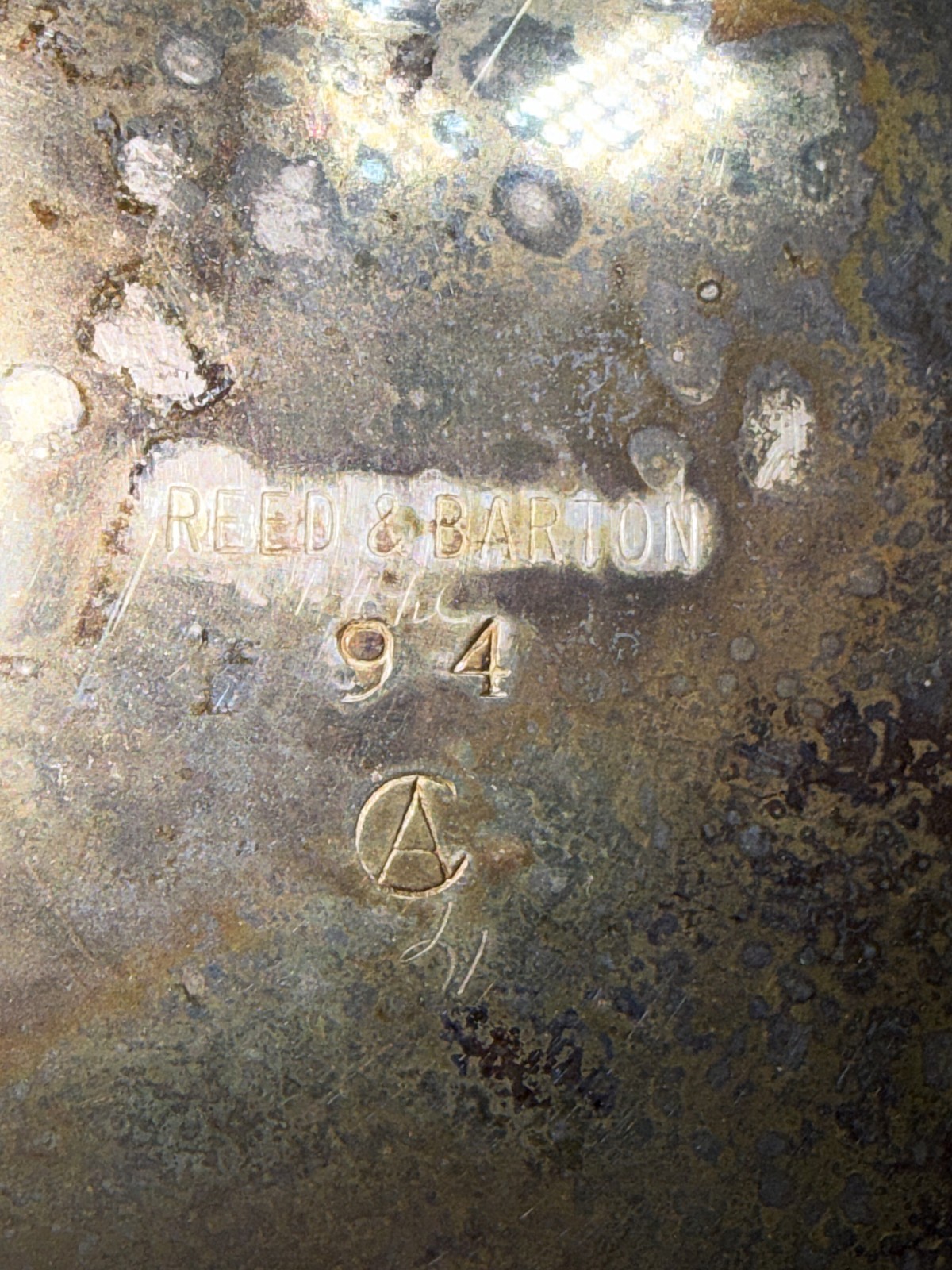 VTG Reed & Barton Teardrop 94 MCM Silver-Plated 7" Trinket Candy Bowl Dish Tray