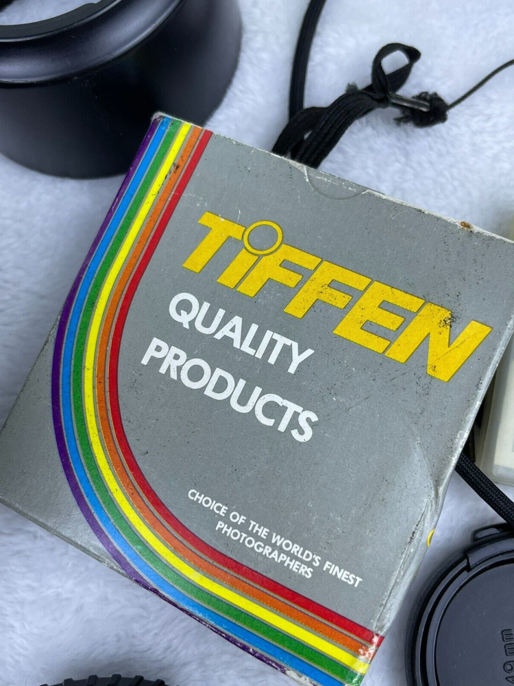 Camera Gear Lot Nikon System Chart Flash Shutter Release Cable Filters Caps SEE