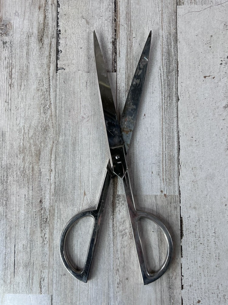 Vintage Sewing Scissors 9"
