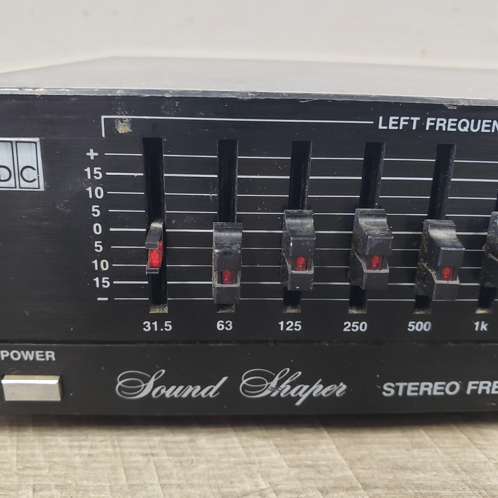 *Powers Up/READ* ADC SS-100SL Graphic Equalizer & Analyzer -Plays- *PARTS*