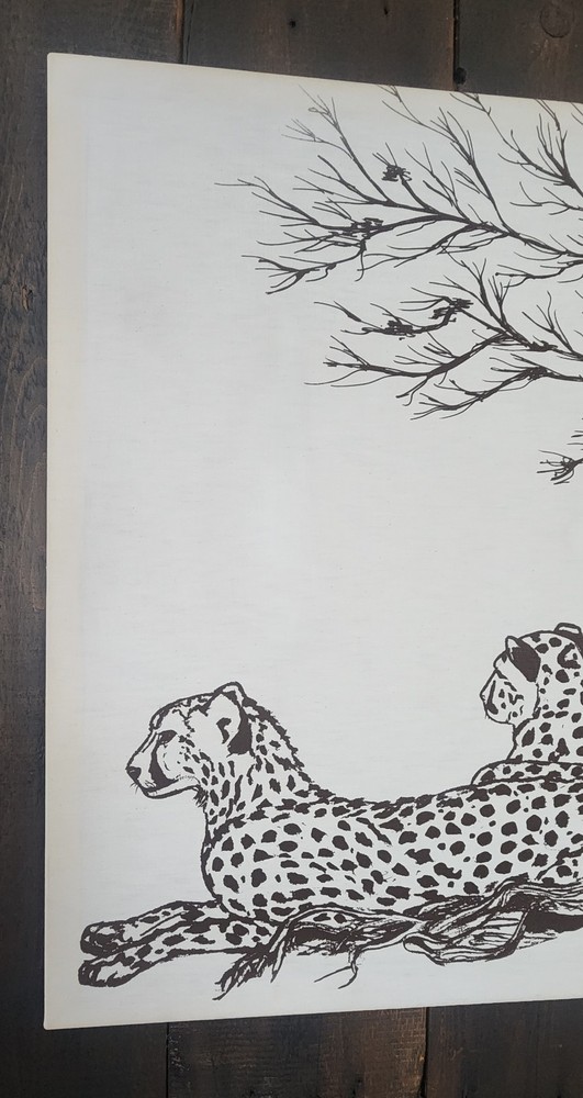 MCM Fabric Wall Art Cheetahs by E. Taylor