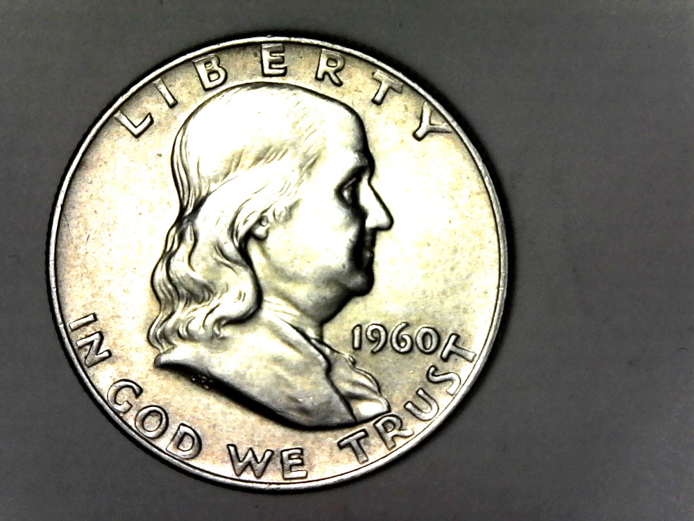 1960, Franklin Half Dollar-Unc