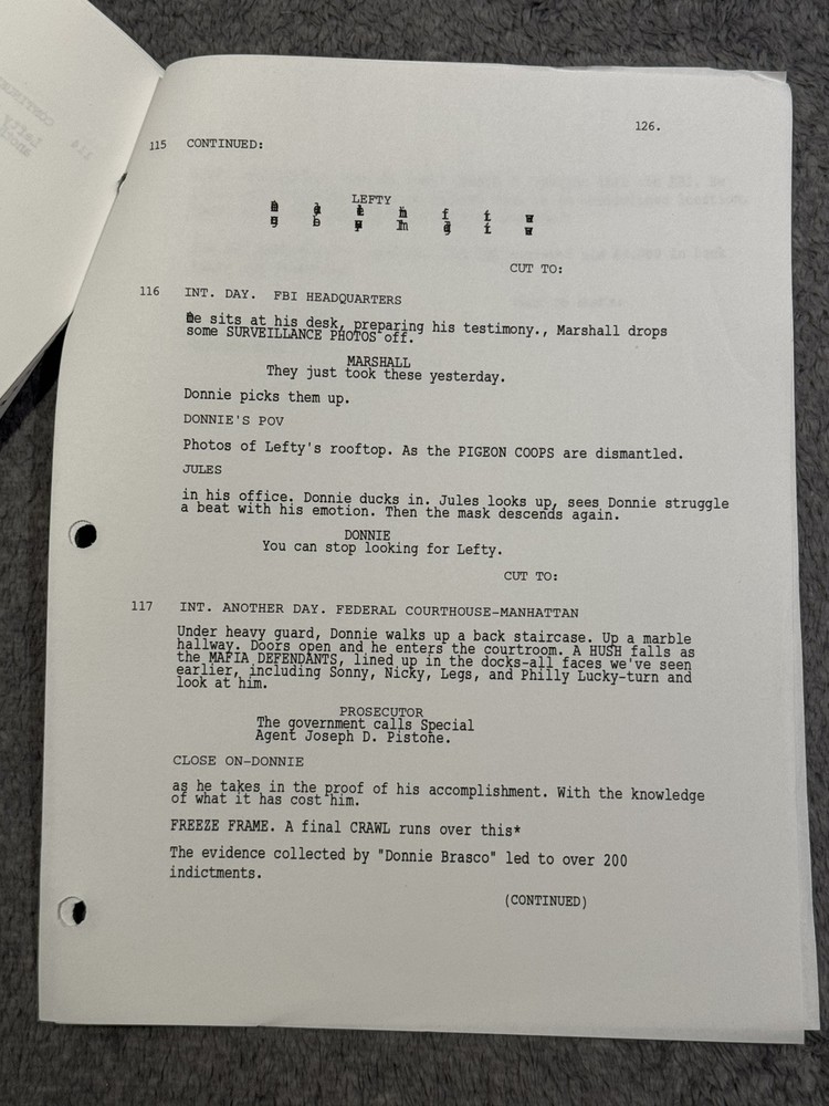 1992 Revised Draft DONNIE BRASCO by Paul Attanasio SCRIPT SCREENPLAY