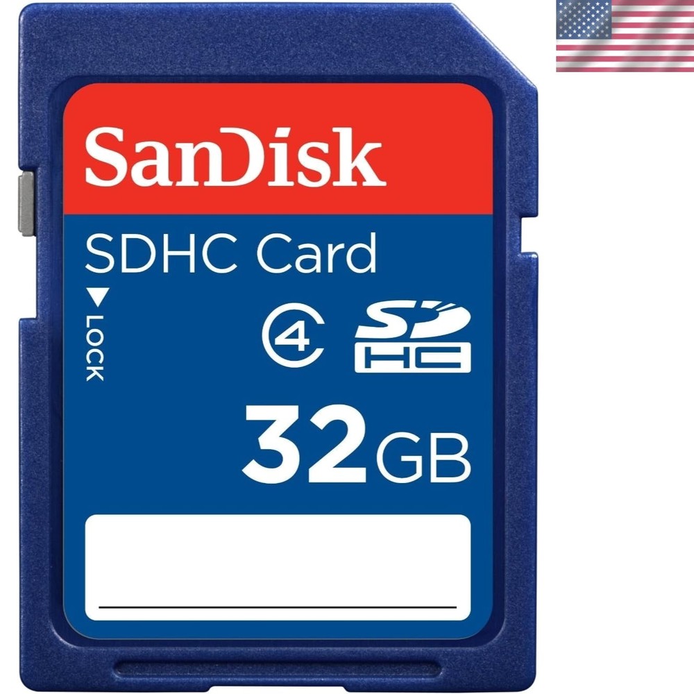 Standard Flash Memory Card 32GB Blue Drop Proof