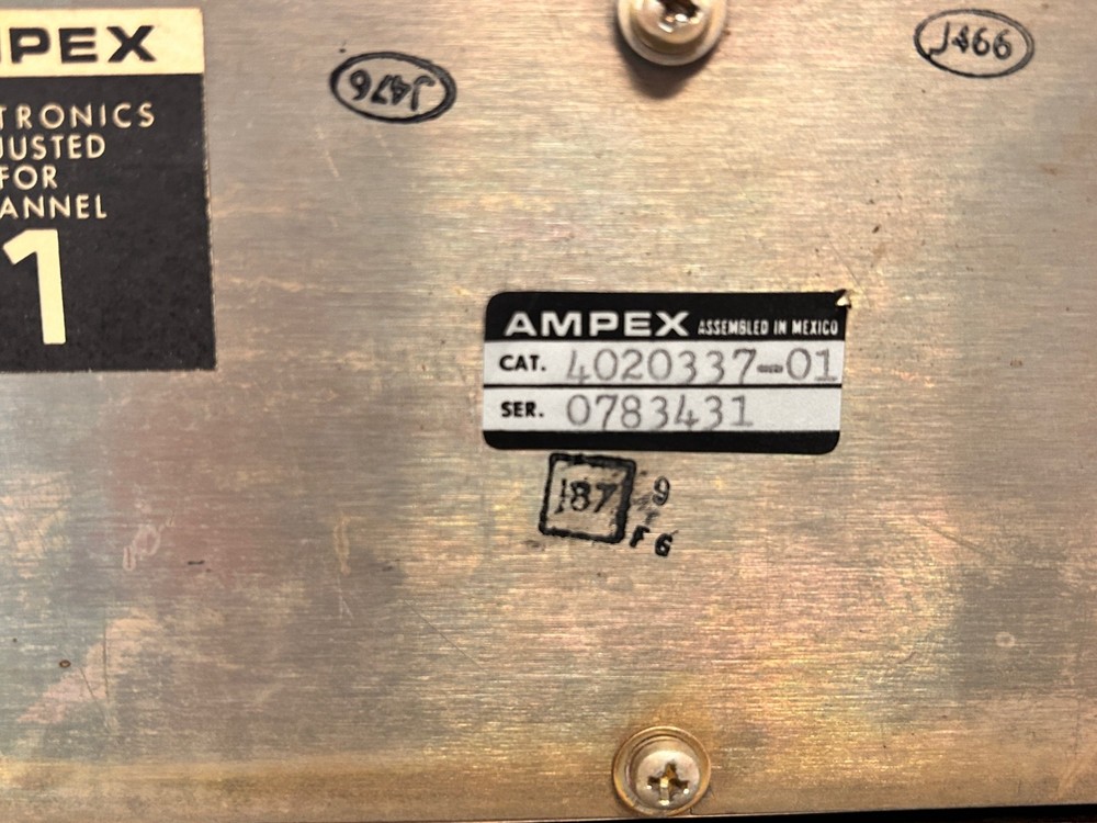 Ampex AG440C Complete Electronics Preamp modules with covers and transformers
