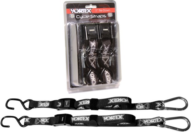 Vortex 1" Black Tie Downs (TD111)