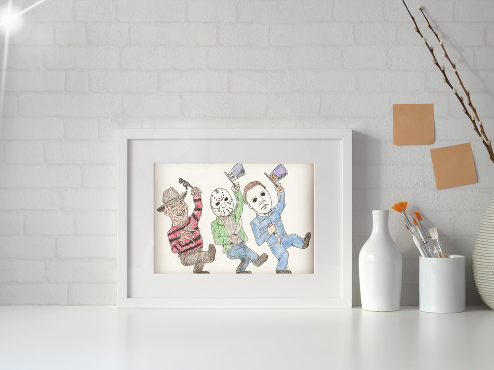 Freddy, Jason & Michael, digital download artwork