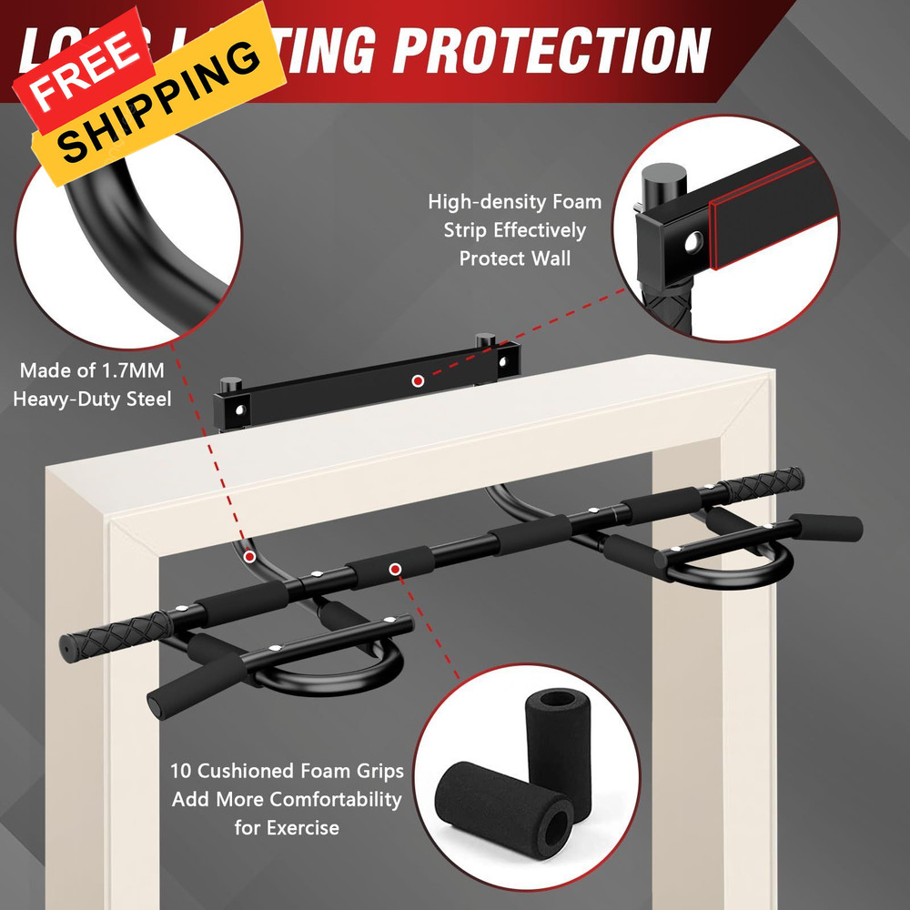 Pull Up Bar for Doorway - Multi-Grip Chin Heavy Multi Grip