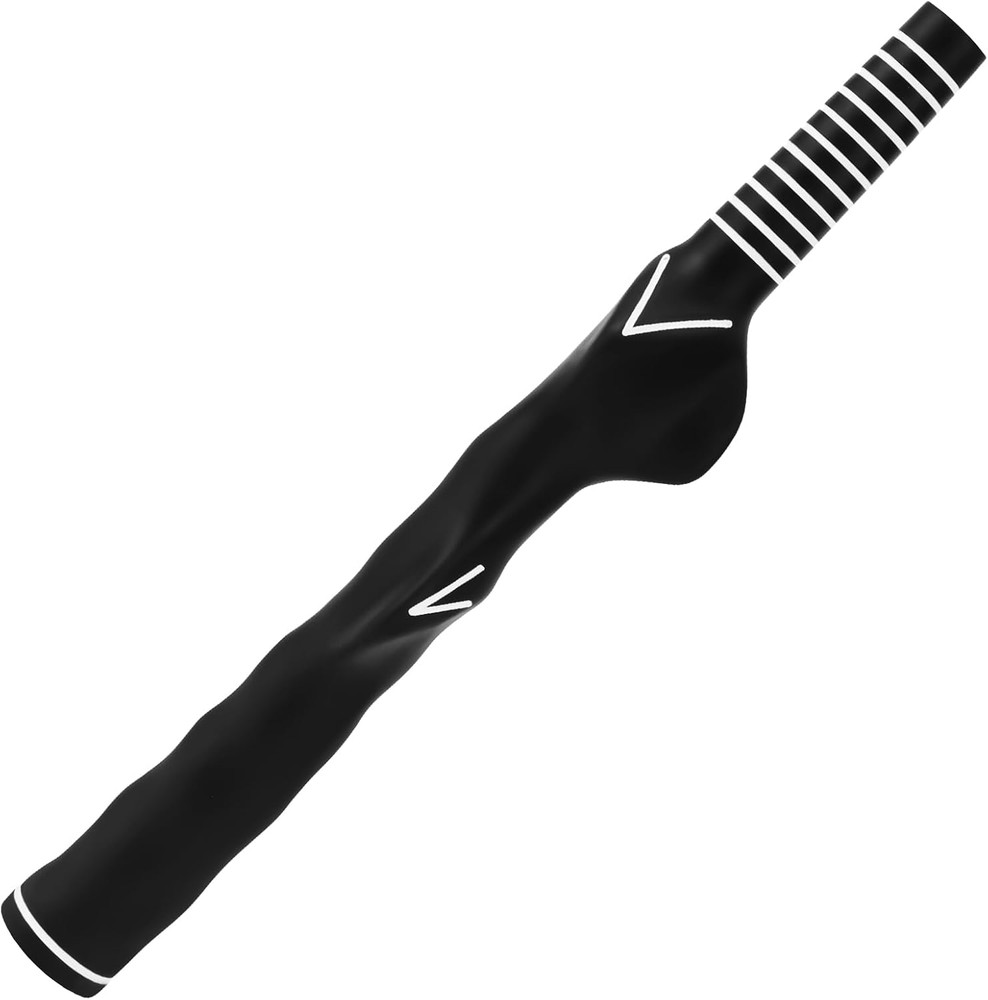 Left-Handed Golf Training Grip - Anti-Slip Swing Trainer Medium, black