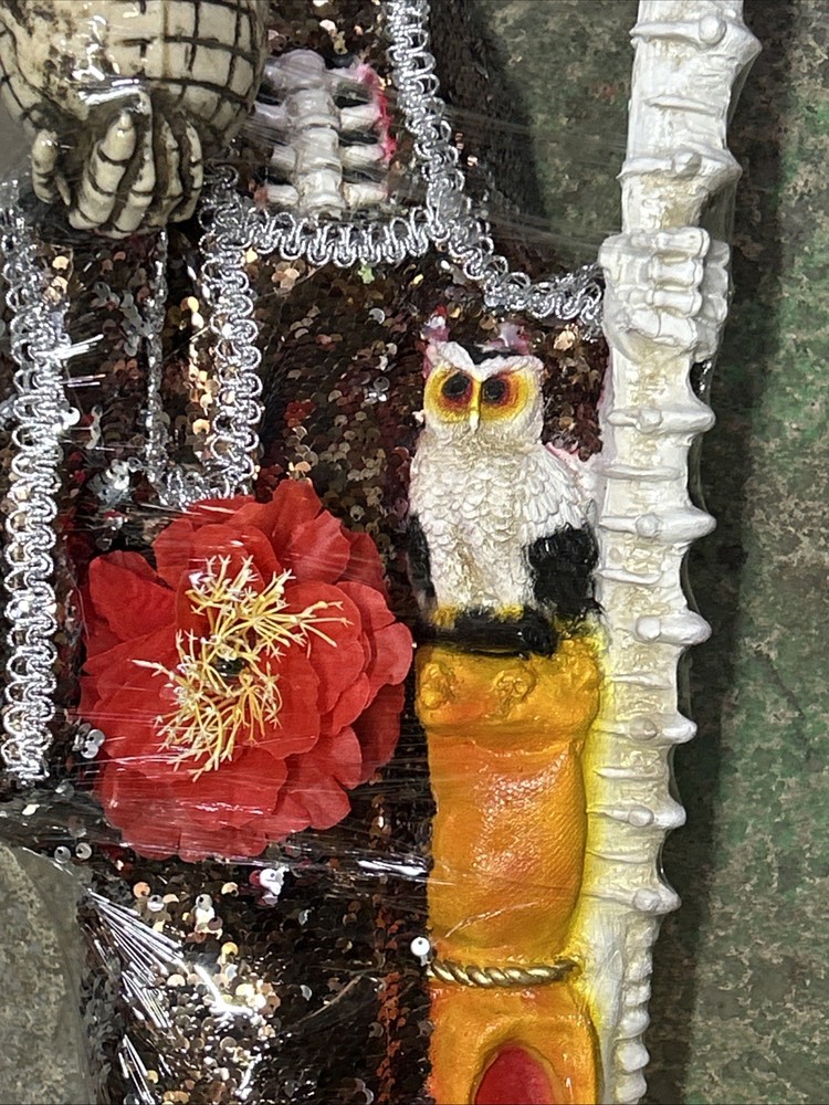 Santa Muerte Statue Brown 30in